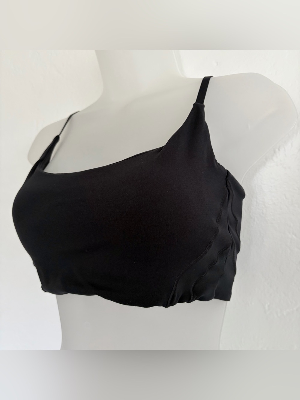 1st Phorm Seamless Adjustable Racerback Padded Sports Bra Black Size Small